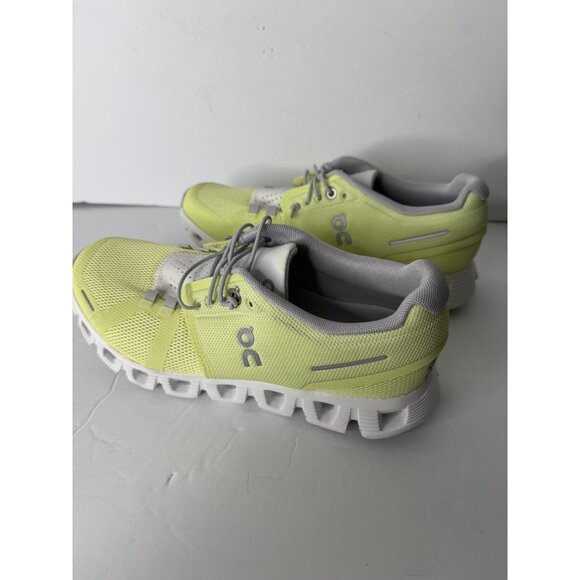 On Running Cloud 5 Sneakers Hay Frost Women's Size 37.5 US 6.5 Neon Yellow NEW - Picture 6 of 9